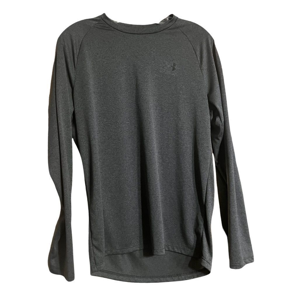 Under Armour Gray Long Sleeve Loose Fit Long Sleeve Shirt Sz Small EUC